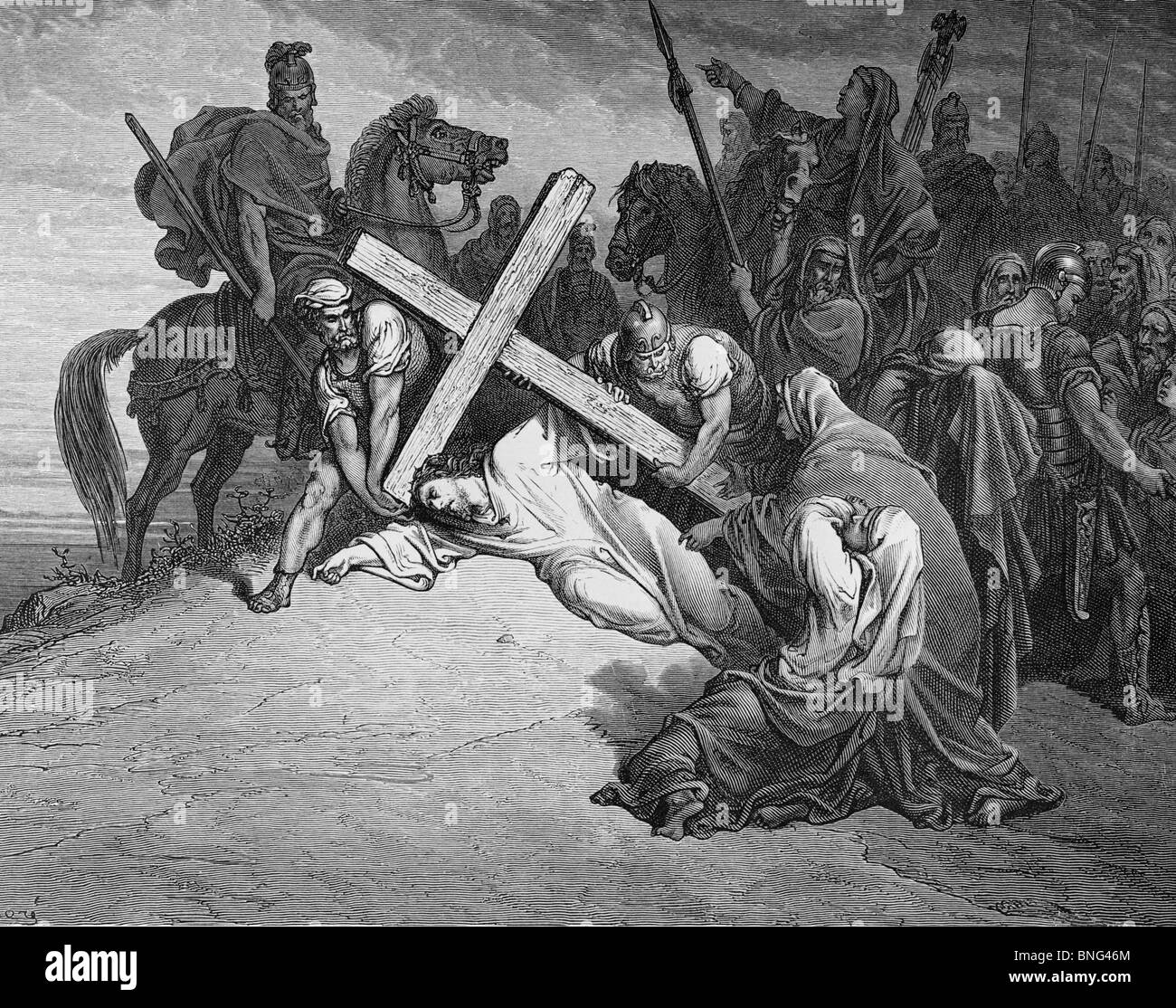 La Crucifixion par Gustave Dore, 1832-1883 Banque D'Images