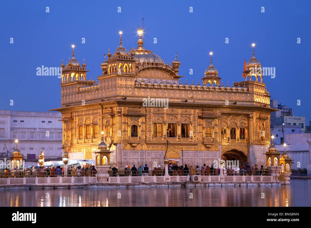 Le Temple d'or. Amritsar. Punjab. L'Inde Banque D'Images