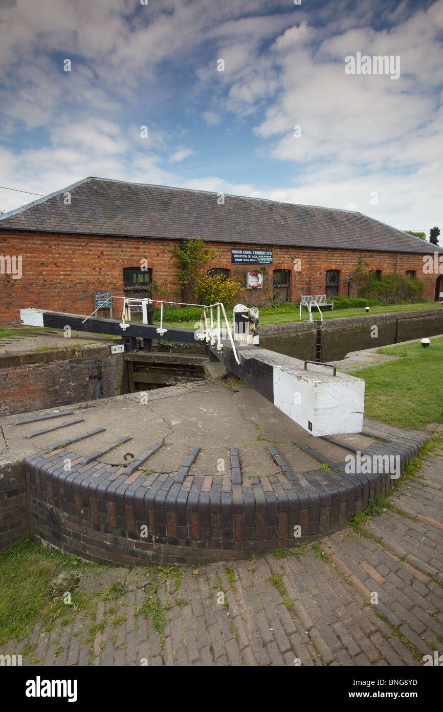 Braunston marina, la jonction du Grand Union Canal, Oxford & près de Daventry, Northampton, en Angleterre. Banque D'Images