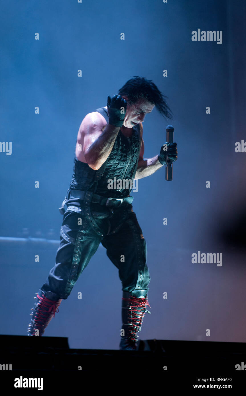 Jusqu'à Lindemann, chanteur de Rammstein Banque D'Images