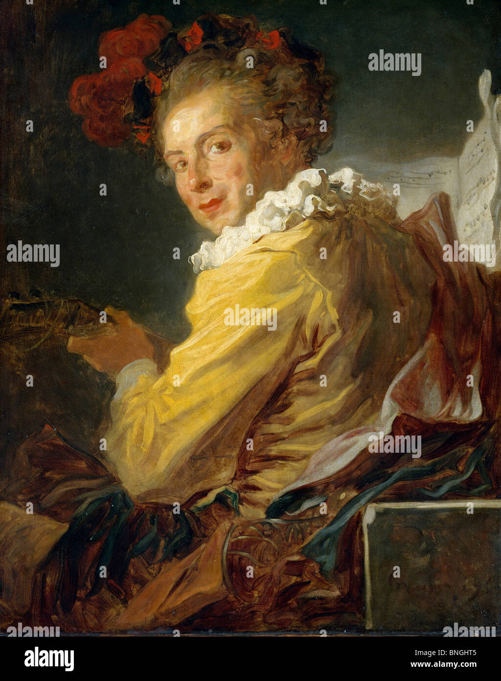 La musique de Jean Honoré Fragonard, (1732-1806), France, Paris, Musée du Louvre Banque D'Images