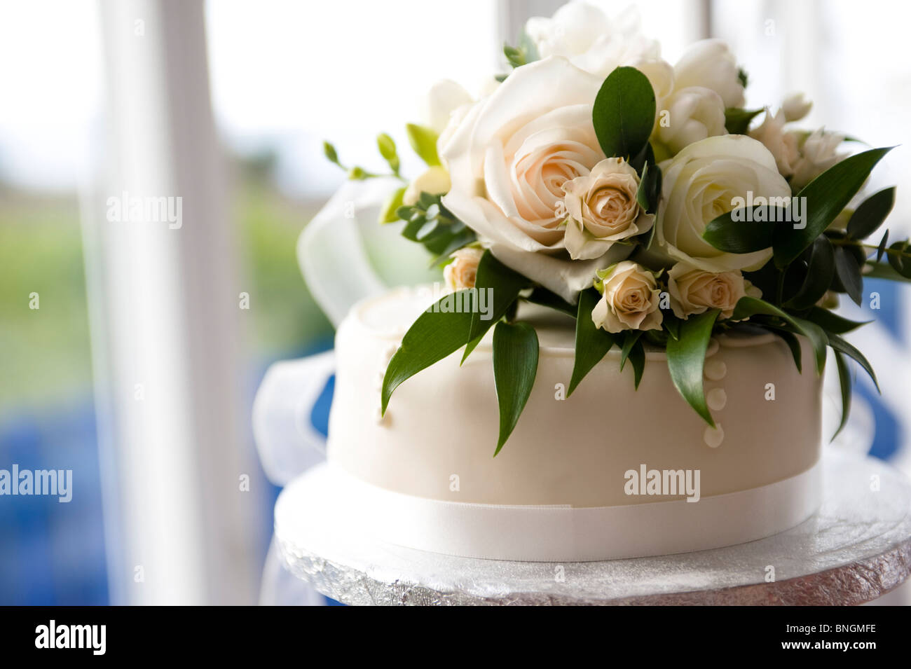 Gâteau de mariage Banque D'Images