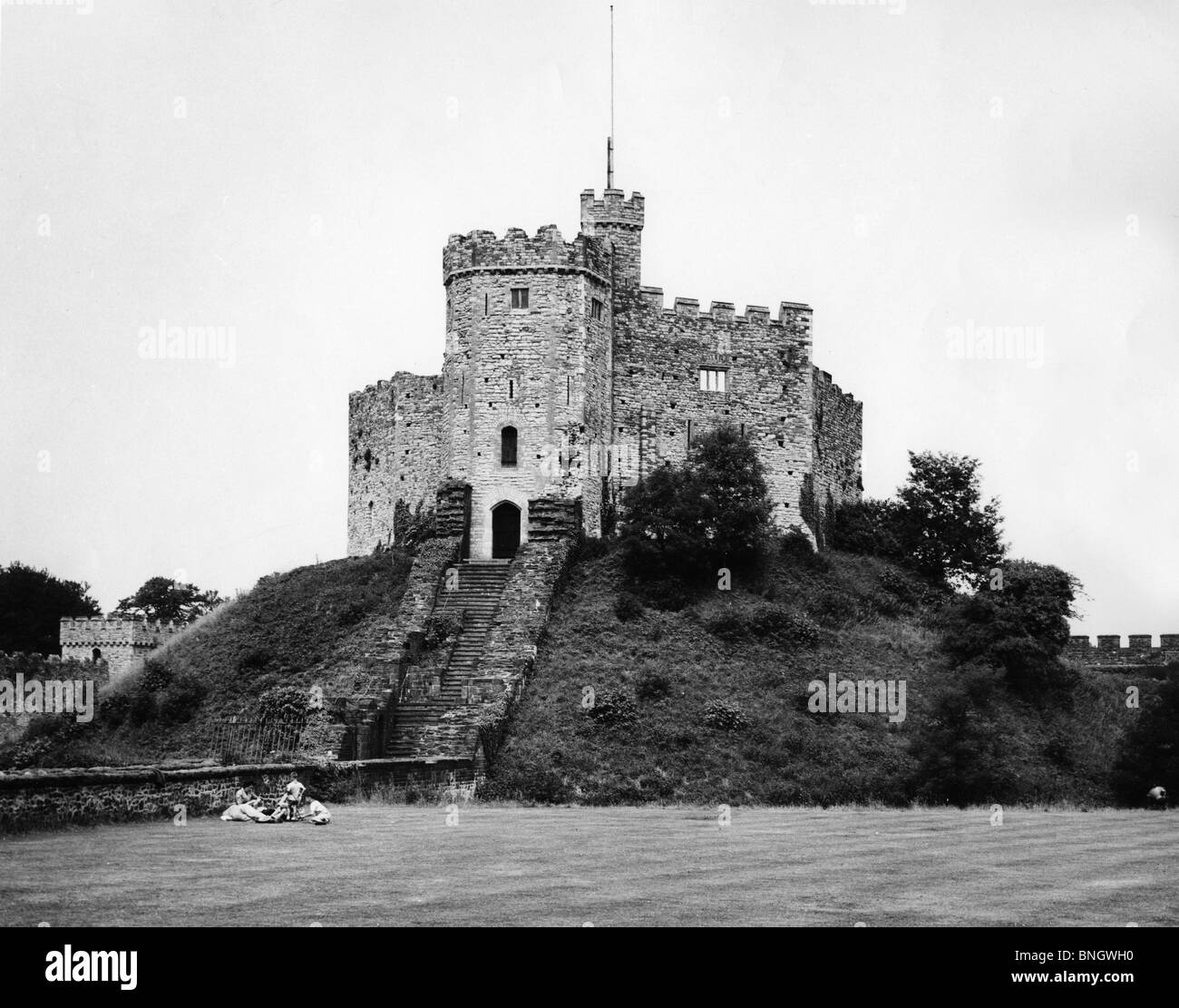 Le Château de Cardiff, Pays de Galles, Royaume-Uni Banque D'Images