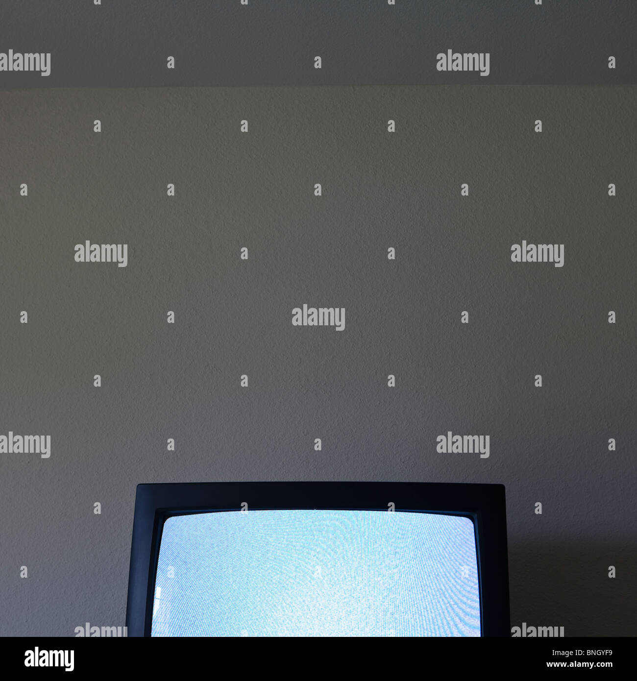 L'affichage de la télévision static Banque D'Images