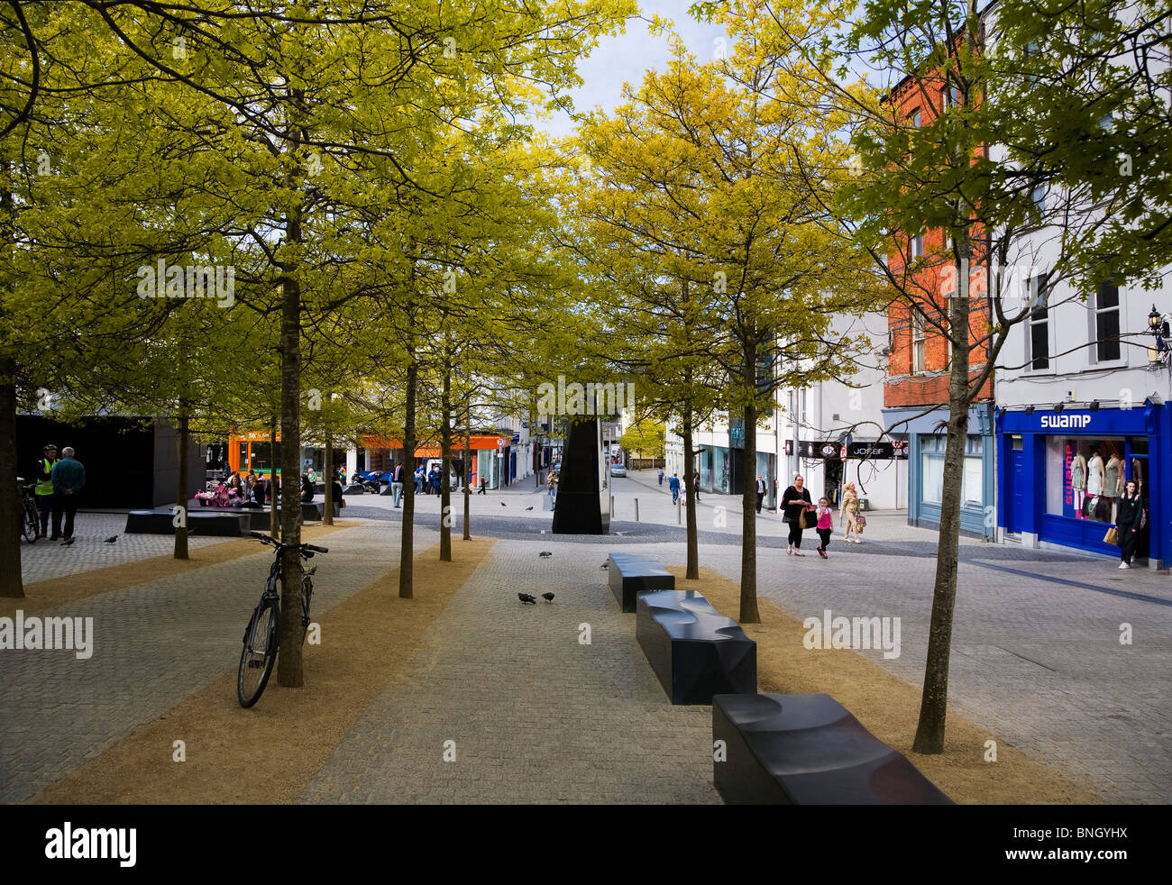 Broad Street, Waterford, Irlande Banque D'Images
