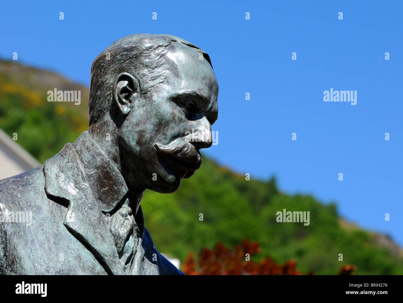 Sir Edward Elgar statue à Malvern, Worcestershire, Angleterre, Royaume-Uni Banque D'Images