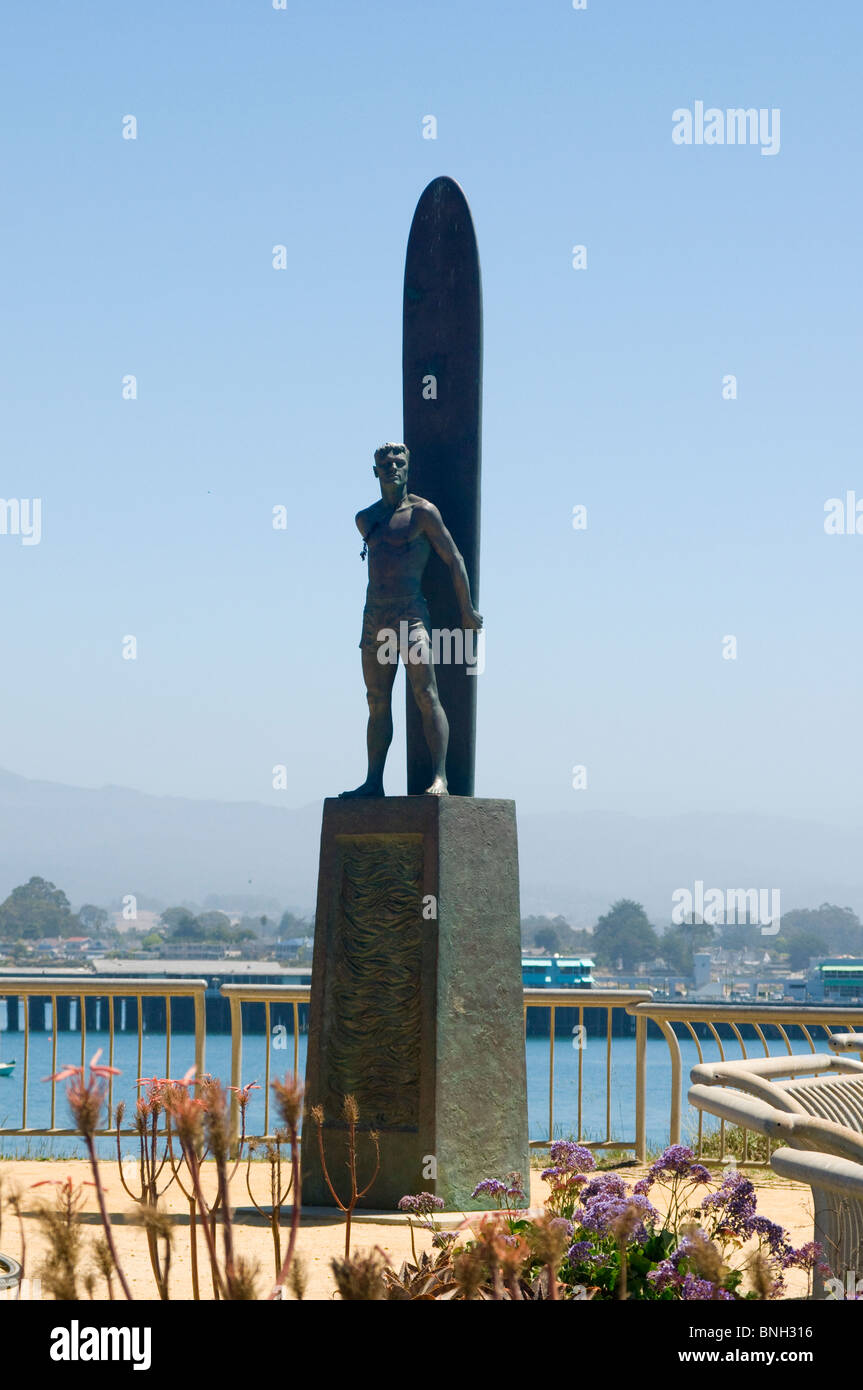Santa Cruz Californie statue pour honorer ceux qui surf Banque D'Images