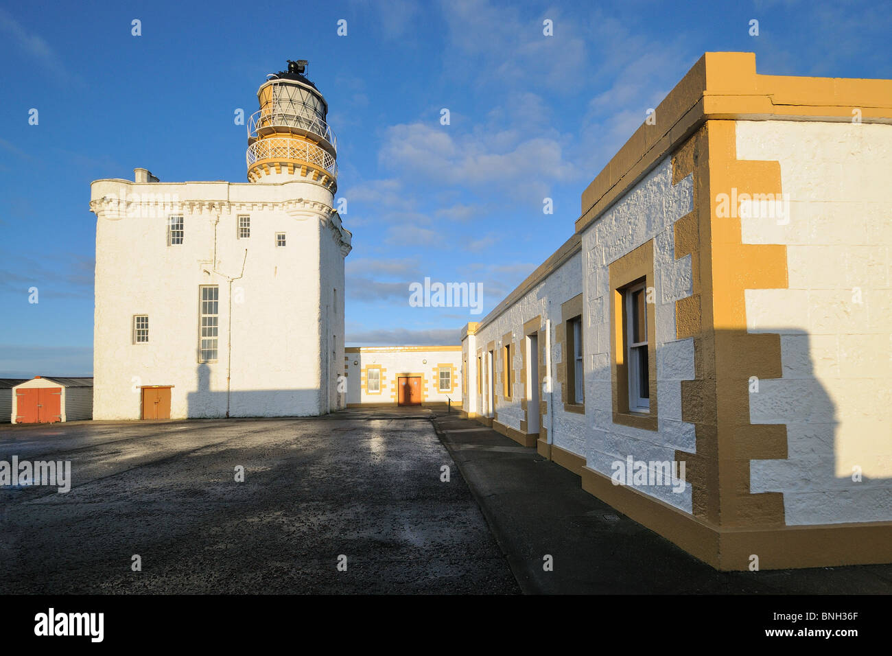 Kinnaird Head Lighthouse on a sunny décembre matin, Fraserburgh, Ecosse Banque D'Images