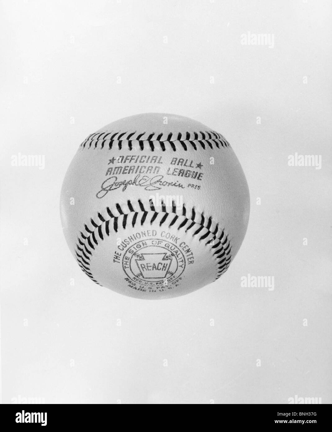 Close-up of a baseball Banque D'Images