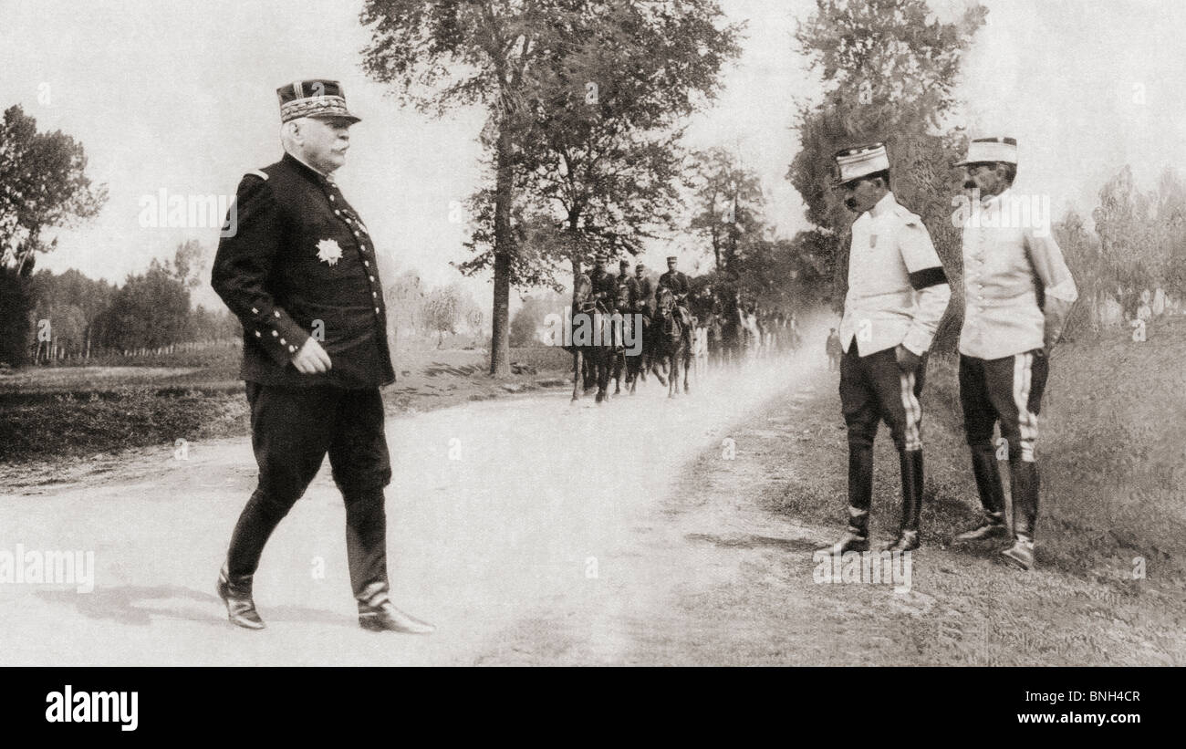 Joseph Jacques Césaire Joffre, 1852 à 1931. Le général français pendant la Première Guerre mondiale. Banque D'Images