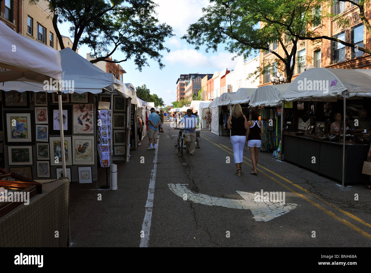 Foire d'art d'Ann Arbor de Ann Arbor, MI Banque D'Images