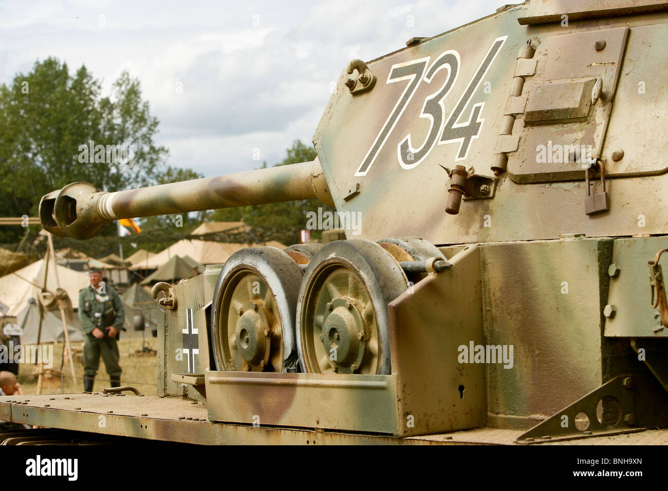 Tiger tank Réservoir à afficher Banque D'Images