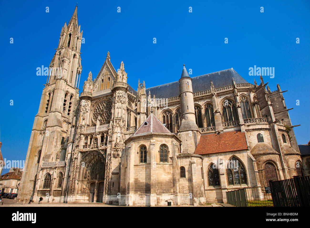 L'Europe, la France, l'Oise (60), Cathédrale Notre-Dame de Senlis Banque D'Images