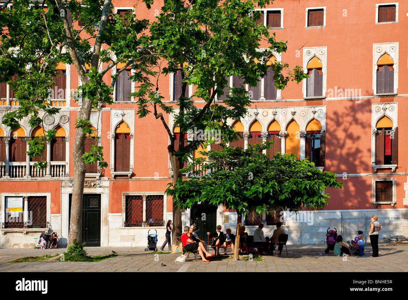 L'Europe, Italie, Vénétie, Venise, classé au Patrimoine Mondial de l'UNESCO, Campo San Polo Banque D'Images