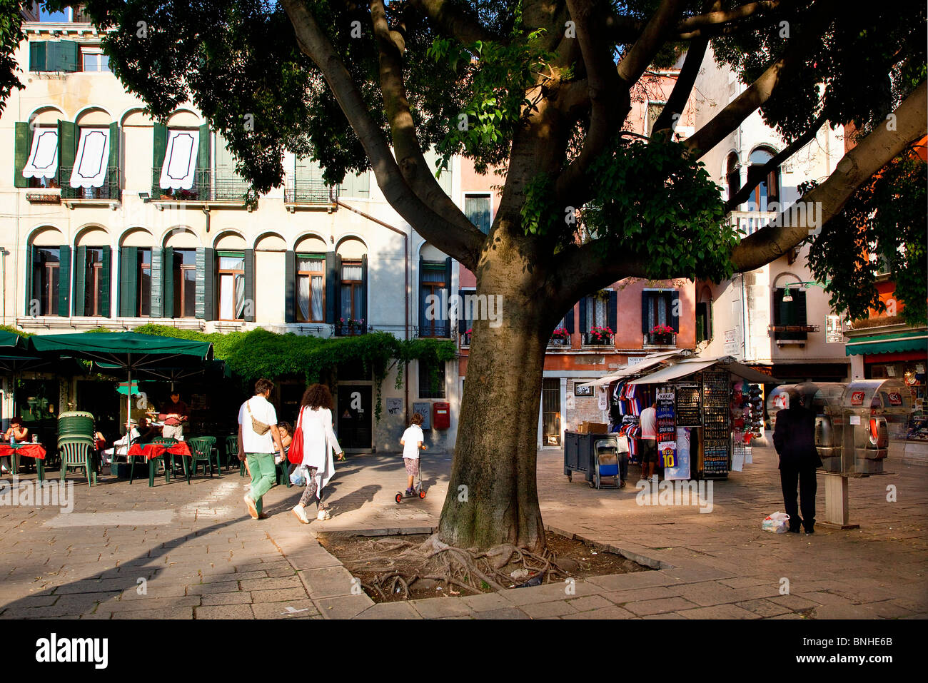 L'Europe, Italie, Vénétie, Venise, classé au Patrimoine Mondial de l'UNESCO, Campo San Polo Banque D'Images