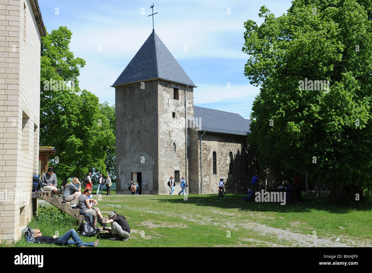 Wollseifen village abandonné dans la région de Parc National de l'Eifel Allemagne Deutschland Europe Banque D'Images