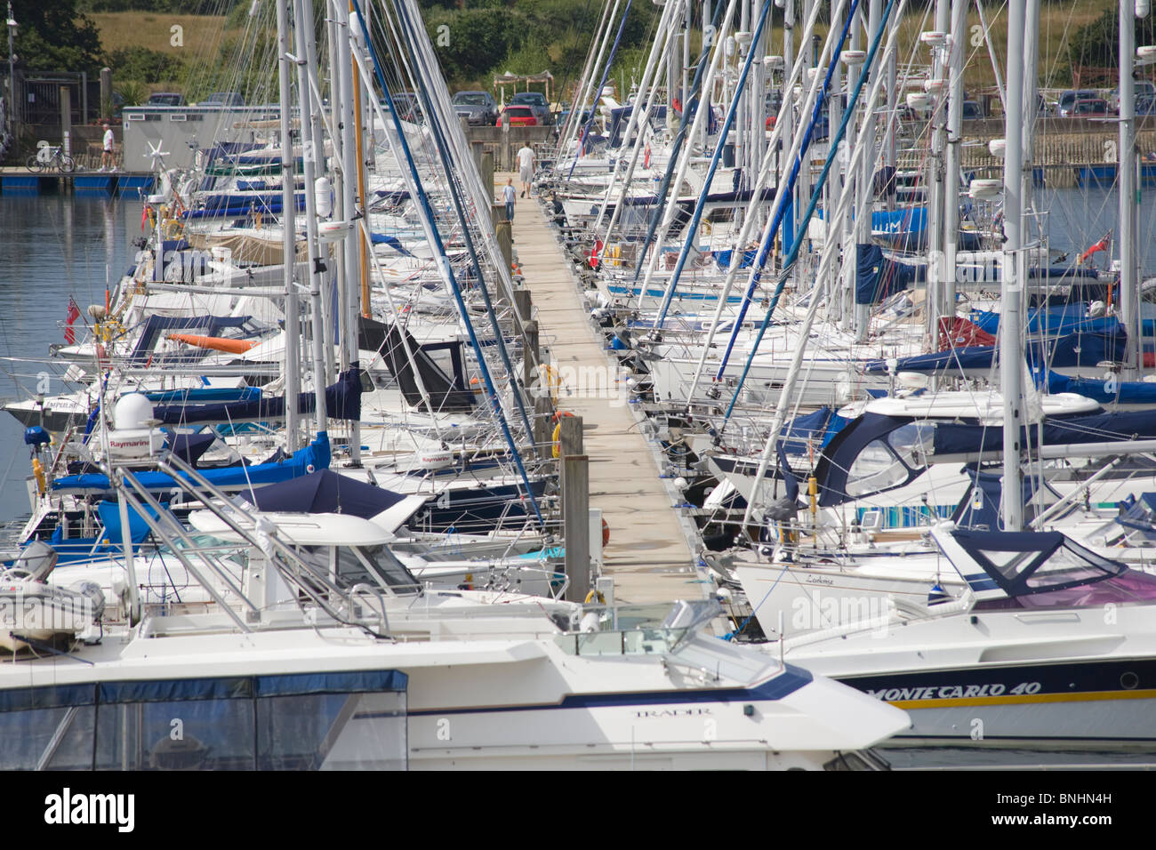 Yacht de plaisance à Lymington, Hampshire Banque D'Images