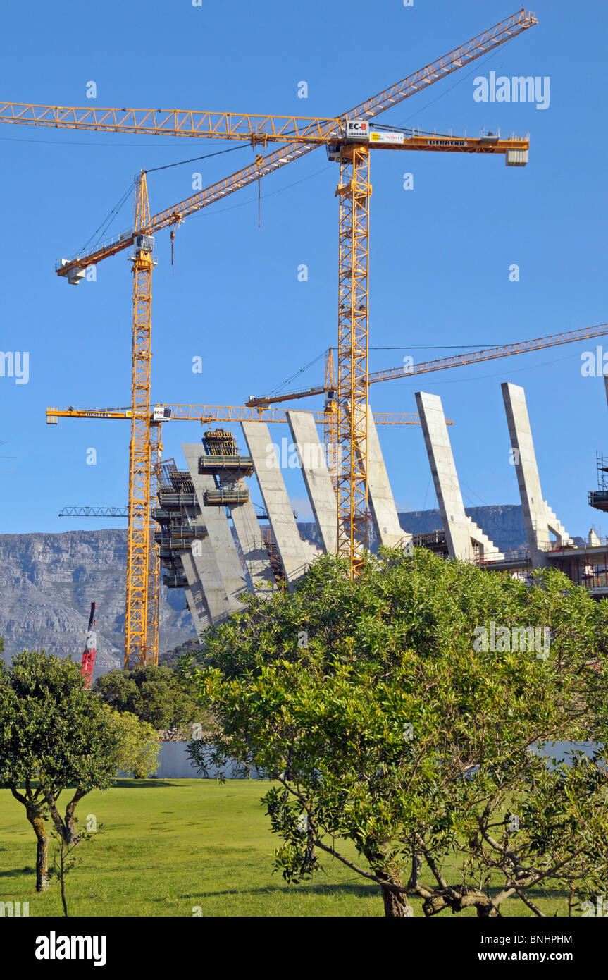 Cape Town Stadium Renaissance africaine Afrique Capetown Afrique du Sud de football football site de la construction de la Coupe du Monde FIFA 2010 Banque D'Images