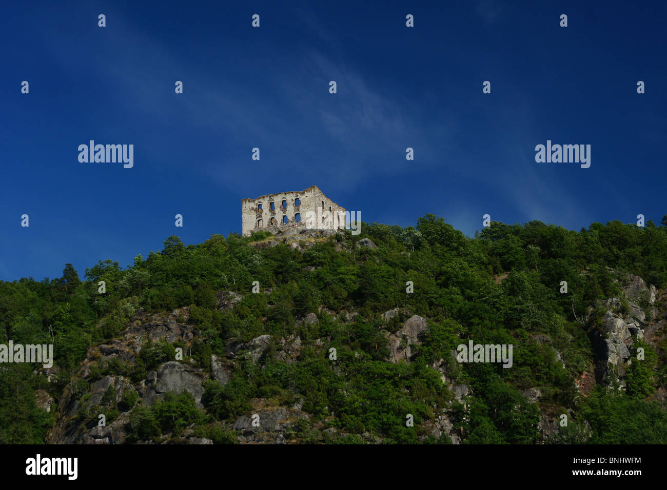 La ruine de Brahehus Gränna, Suède ci-dessus Banque D'Images