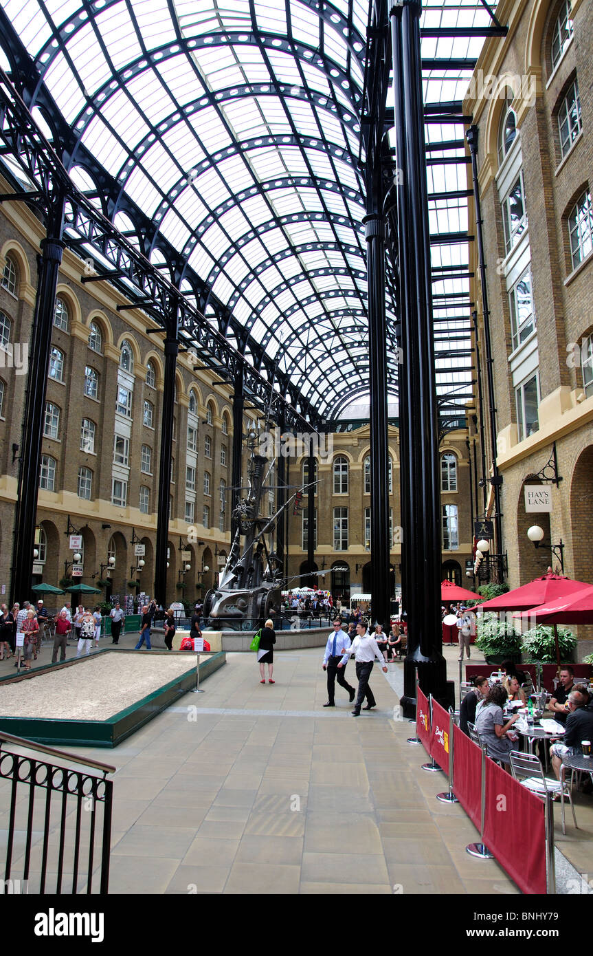 Hay's Galleria, le South Bank, Southwark, London, Greater London, Angleterre, Royaume-Uni Banque D'Images