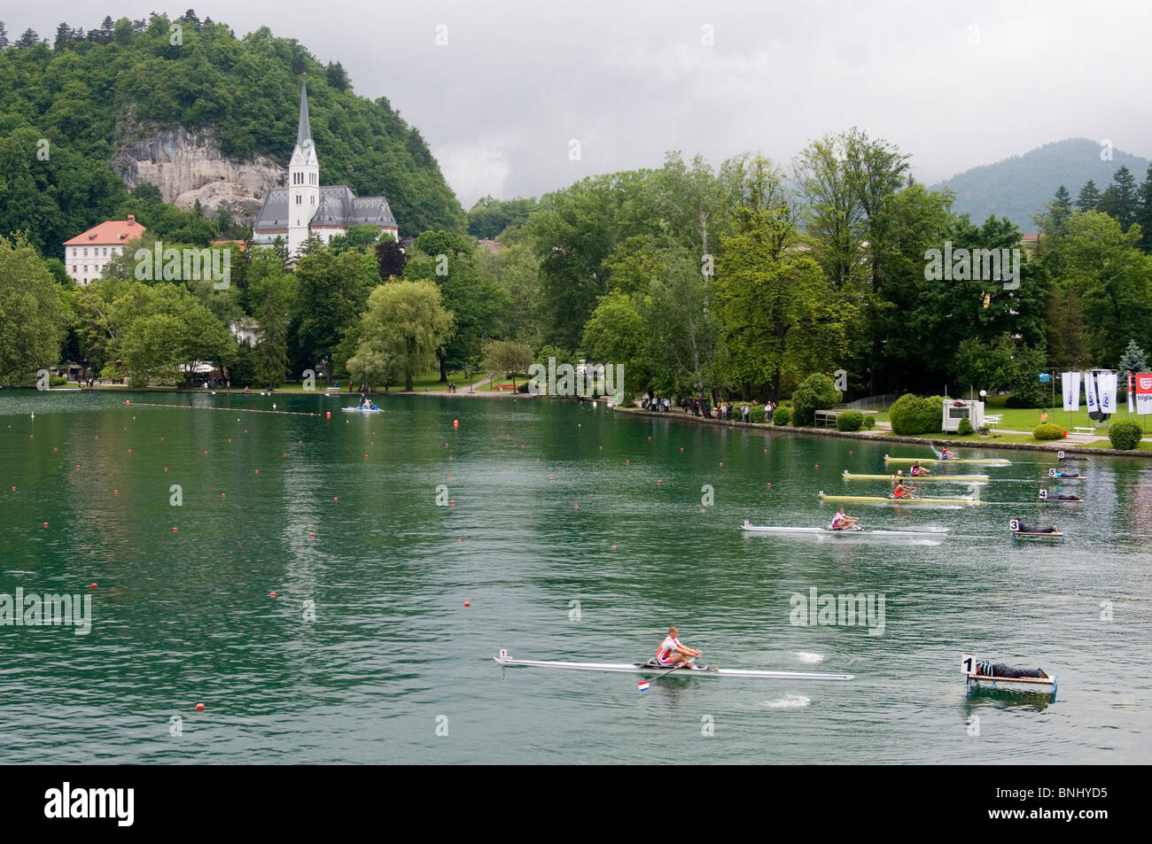 Coupe du monde d'aviron à Bled, Slovénie, Mai 2010 Banque D'Images