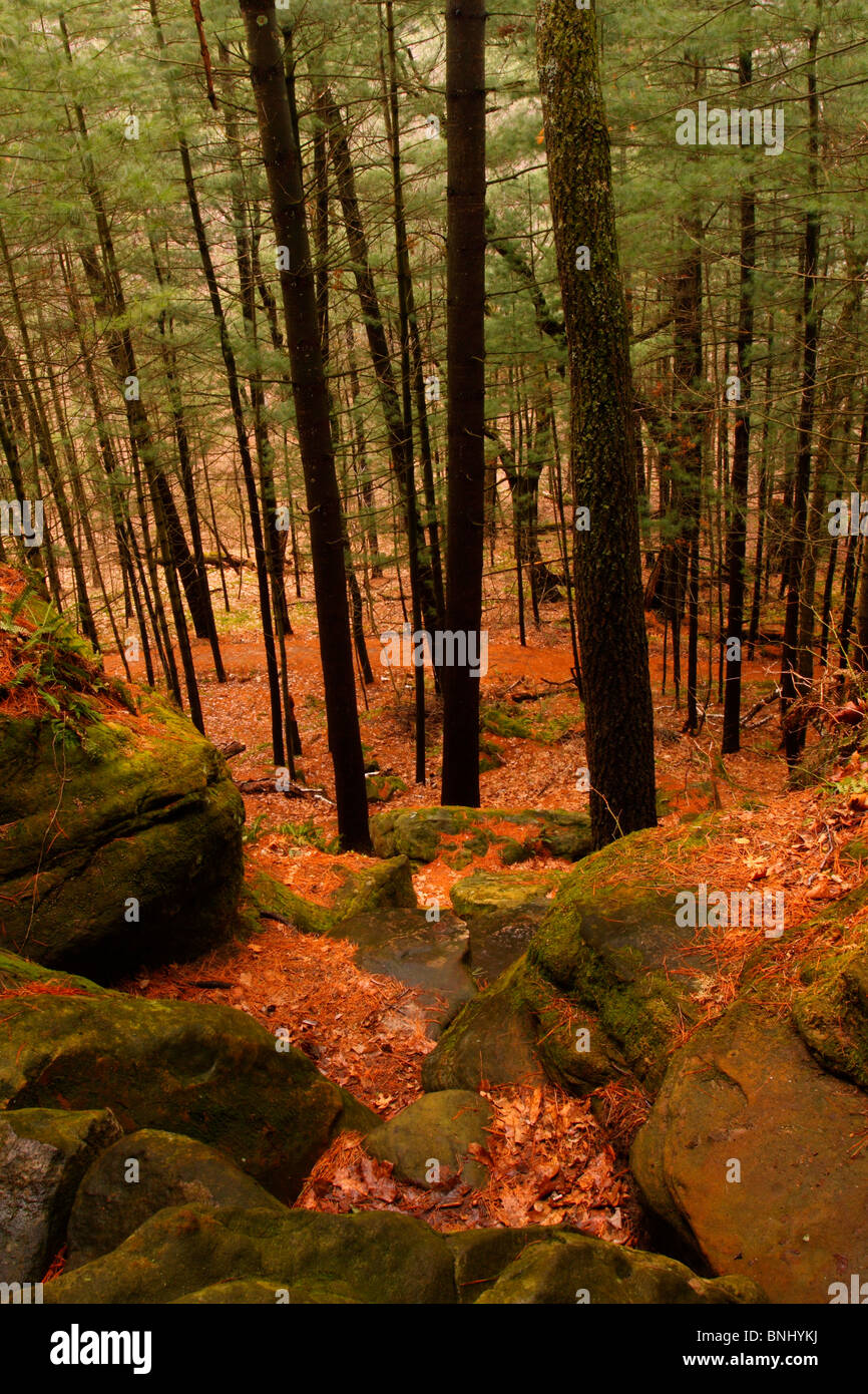 Le gouverneur Dodge State Park au printemps Banque D'Images