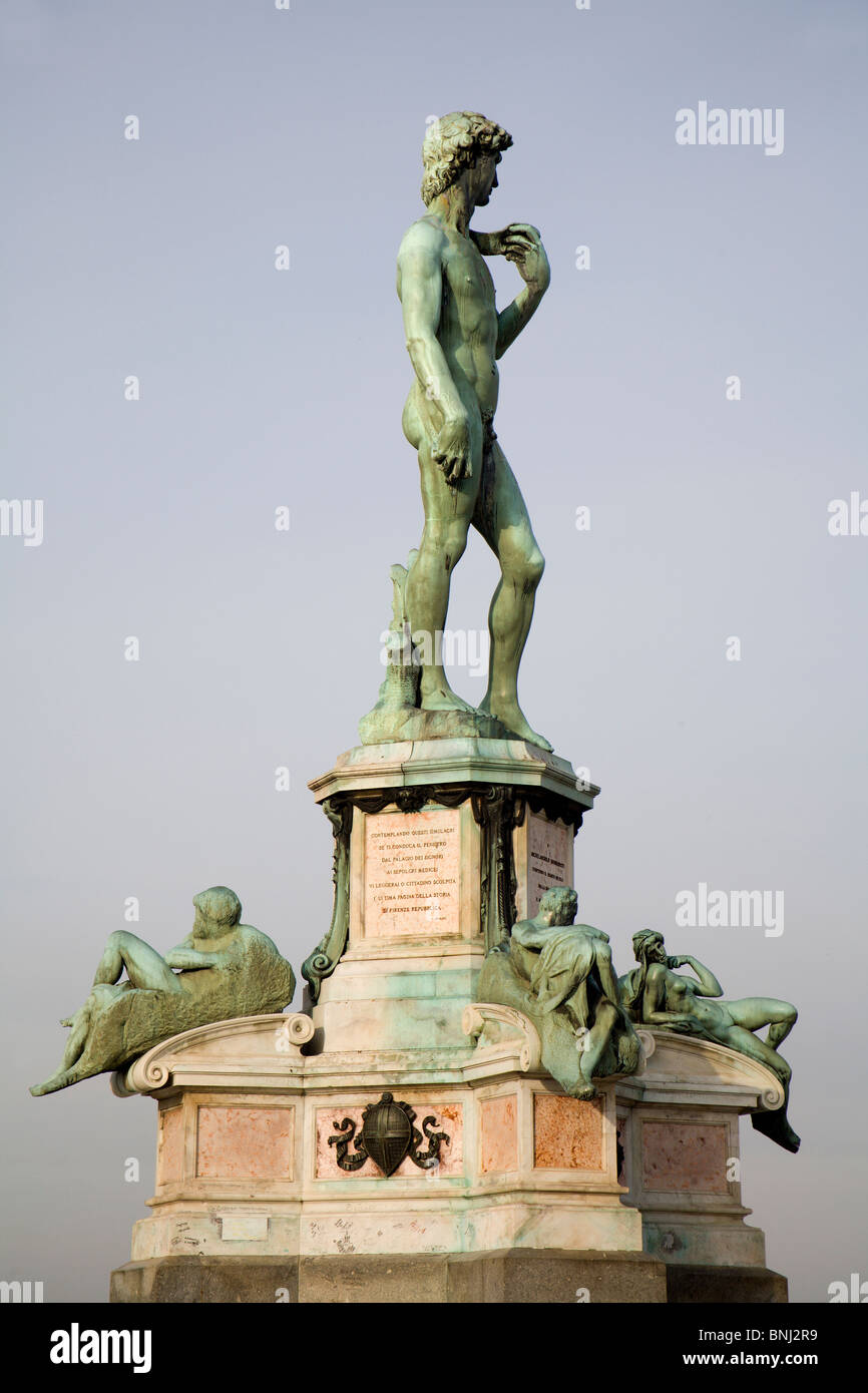 David de Michel-Ange - Florence - Piazza Michelangelo Banque D'Images