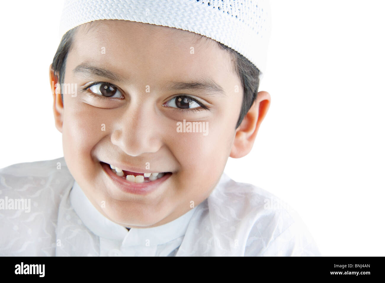 Portrait d'un garçon musulman Banque D'Images