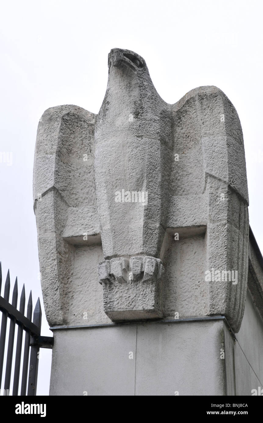 La sculpture de l'aigle, symbole,Vienne,Autriche Europe Banque D'Images