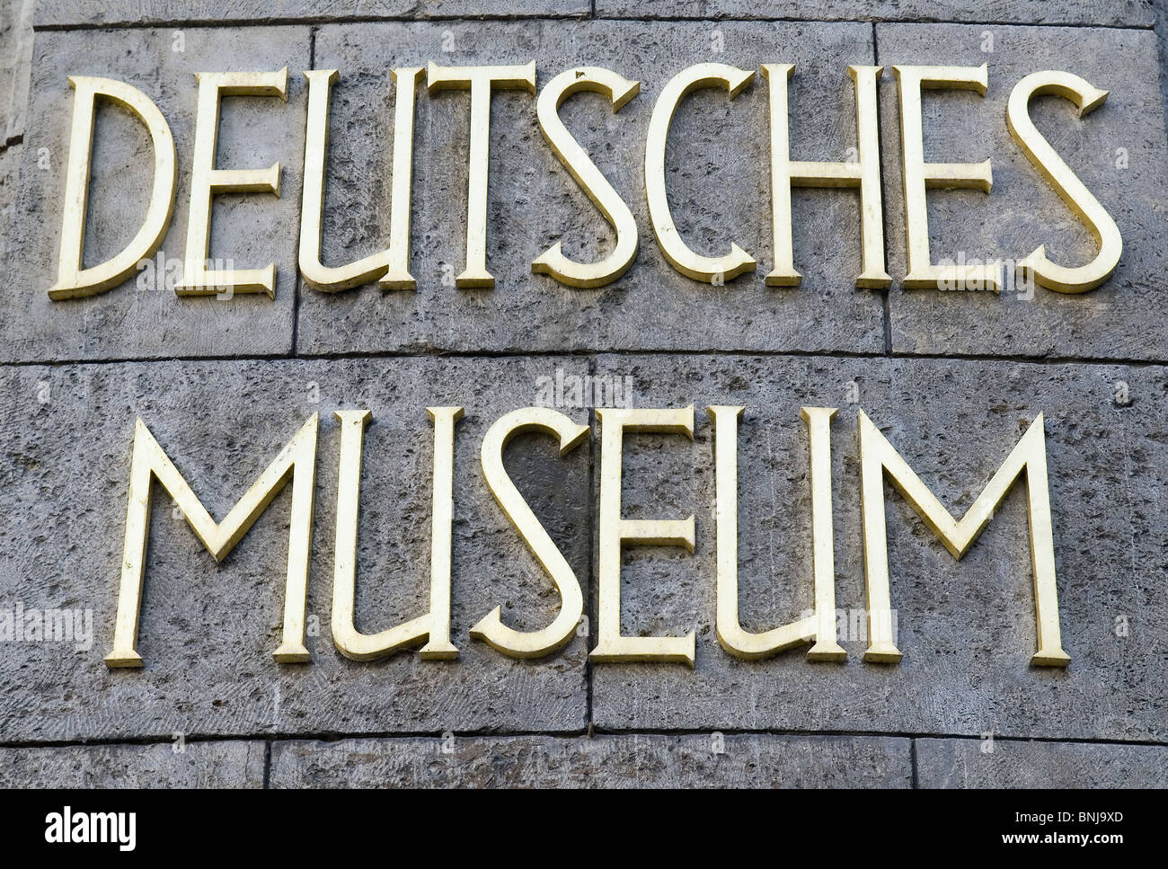 Musée Allemand Deutsches Museum Munich Bavaria Allemagne logo célèbre bâtiment signalisation - Europe Europe centrale supérieure du musée Banque D'Images