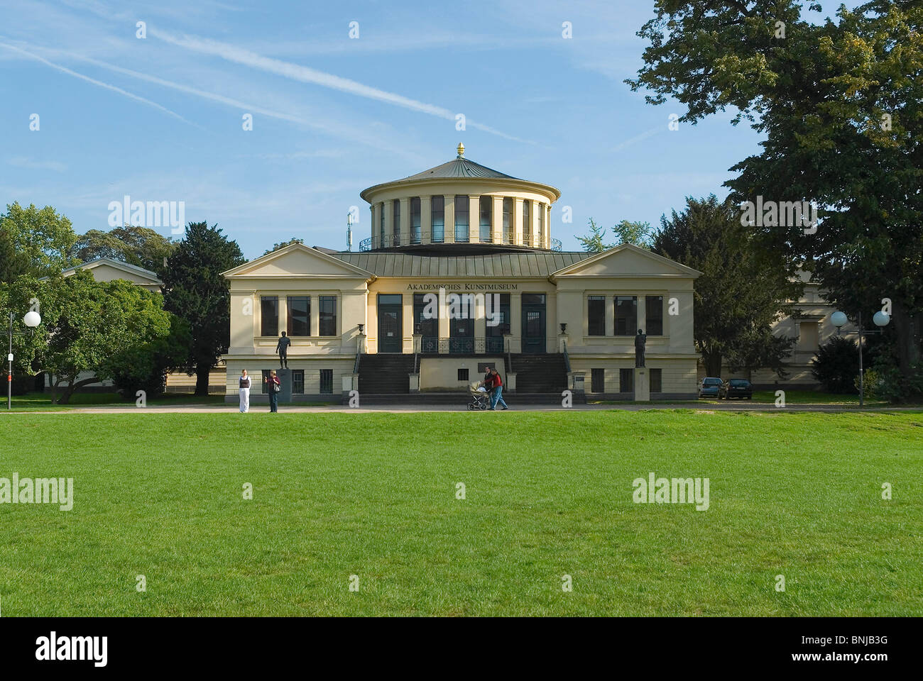 Allemagne Nordrhein-westfalen Bonn jardin cour du musée d'art académique Rheinische Friedrich-Wilhelms-Universität classicisme Banque D'Images