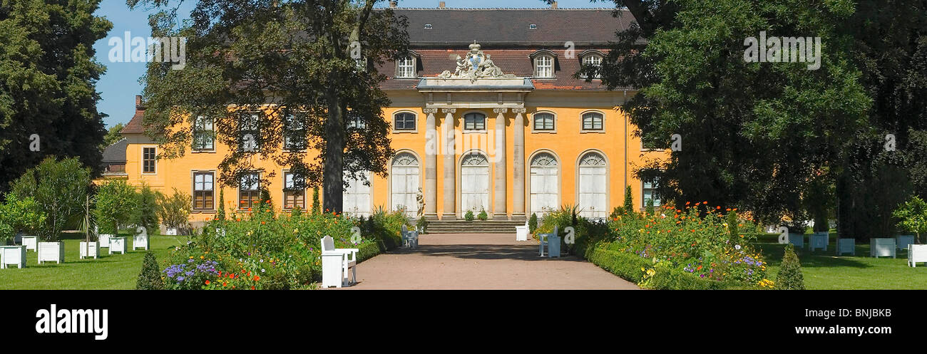 Allemagne Dessau Saxe-anhalt du patrimoine culturel mondial de l'UNESCO Dessau Wörlitzer-Gartenreich Mosigkau château parc rococo Banque D'Images