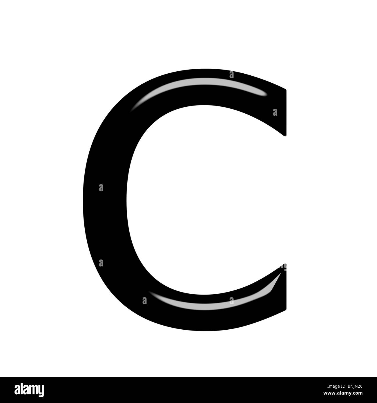 c Lettre 3D Banque D'Images