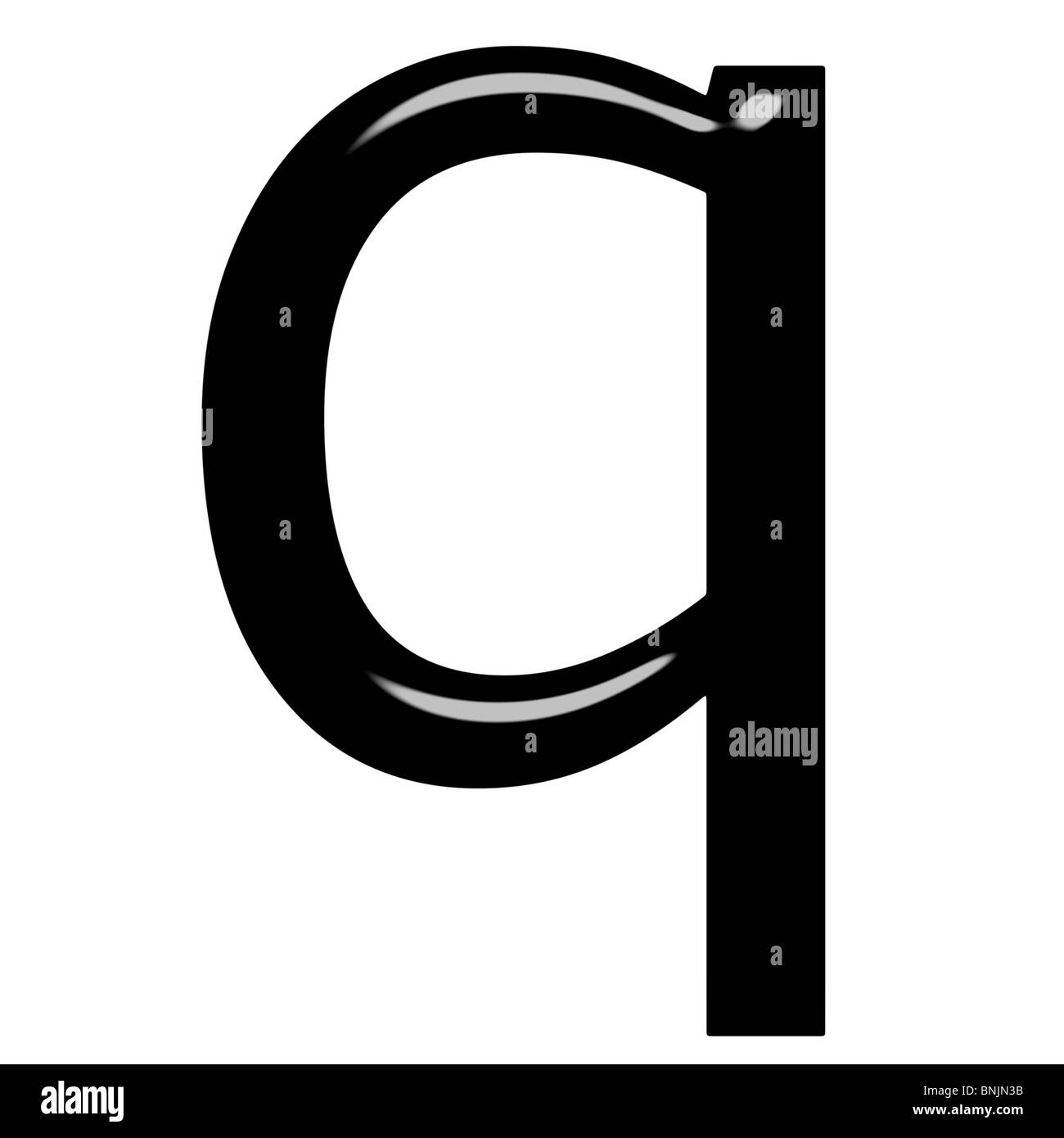 3D lettre q Banque D'Images