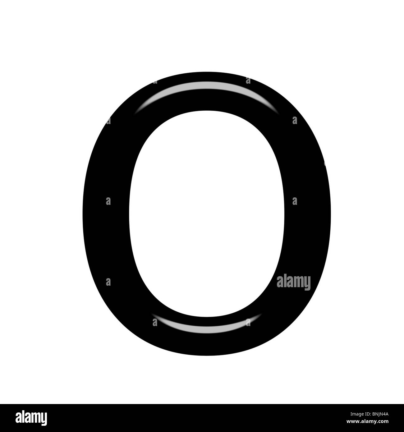 3D lettre o Banque D'Images