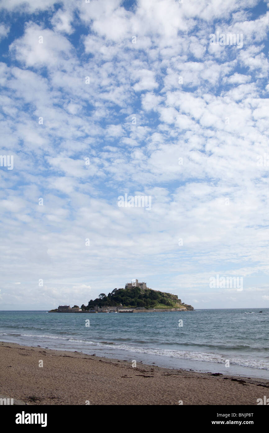 St Michael's Mount island château, Penzance, Cornwall, Angleterre, Royaume-Uni Banque D'Images