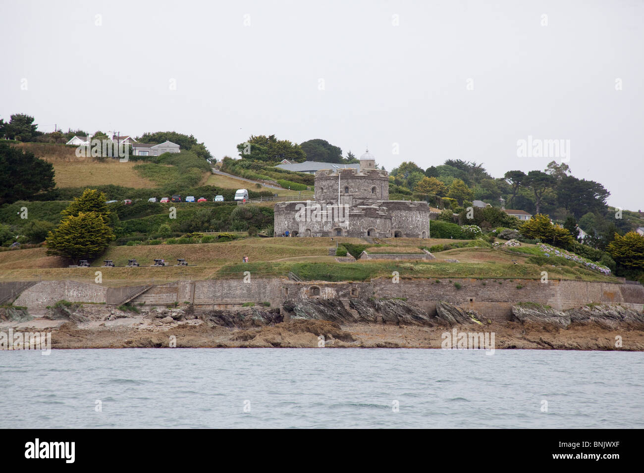 St Mawes château, Cornwall, Angleterre. Banque D'Images