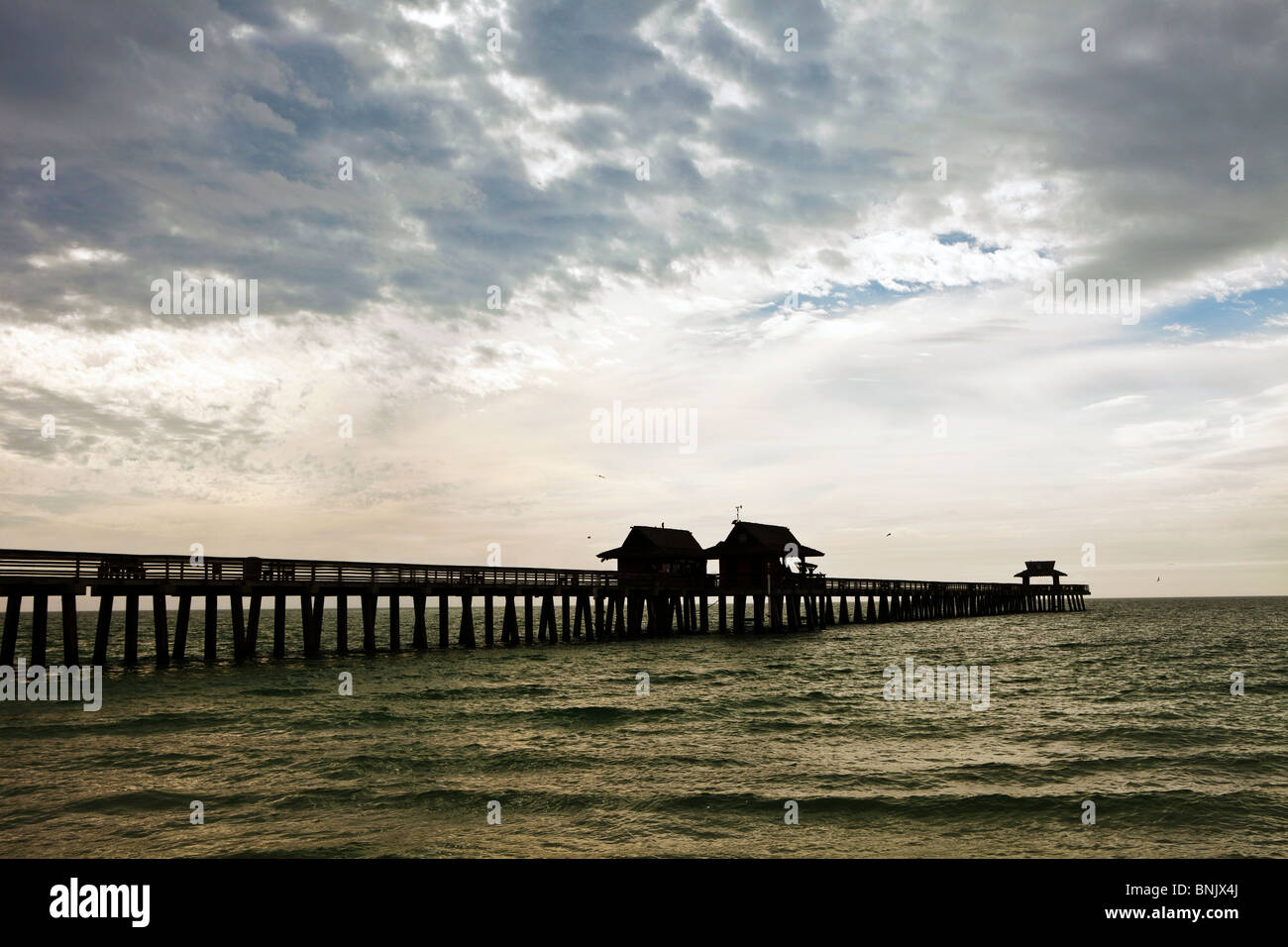 Une vue de la jetée de Naples à Naples, Floride Banque D'Images