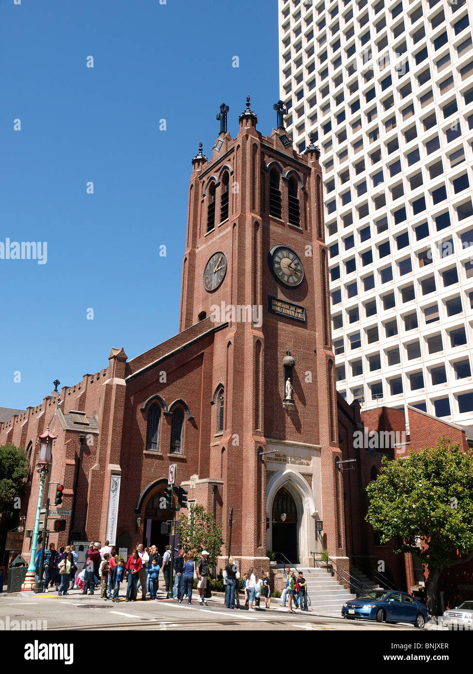 Le vieux St Mary's Cathedral à Chinatown San Francisco Photo Stock - Alamy