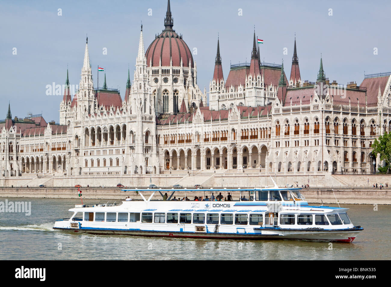 Bâtiment du Parlement hongrois à Budapest Országház Banque D'Images