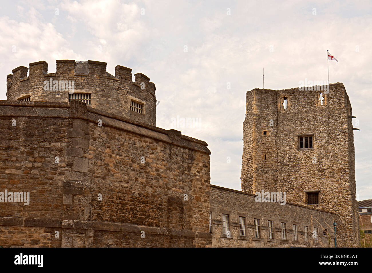 Site du château d'Oxford au Royaume-Uni Banque D'Images