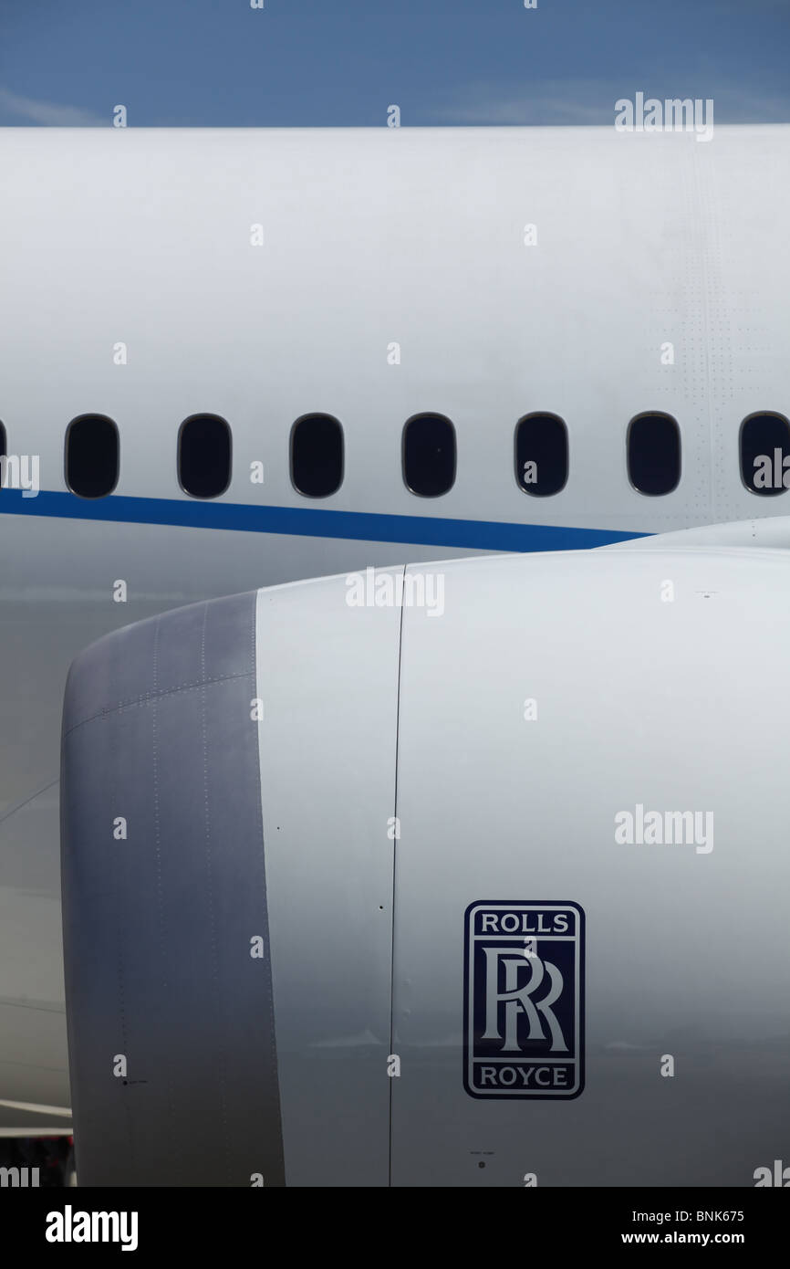 Close up de fuselage de Boeing 787 Dreamliner Banque D'Images