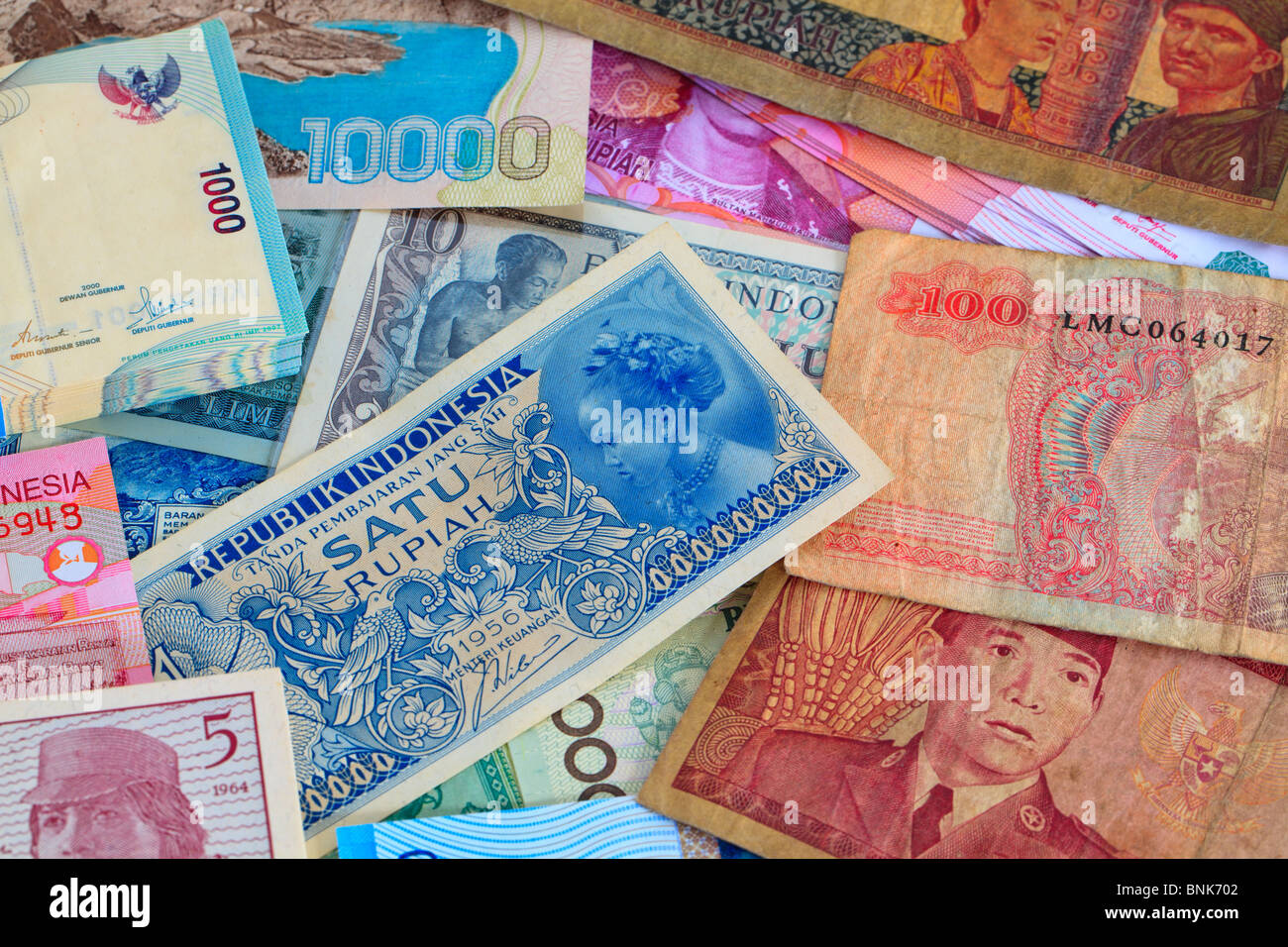 Monnaie indonésienne colorés Banque D'Images
