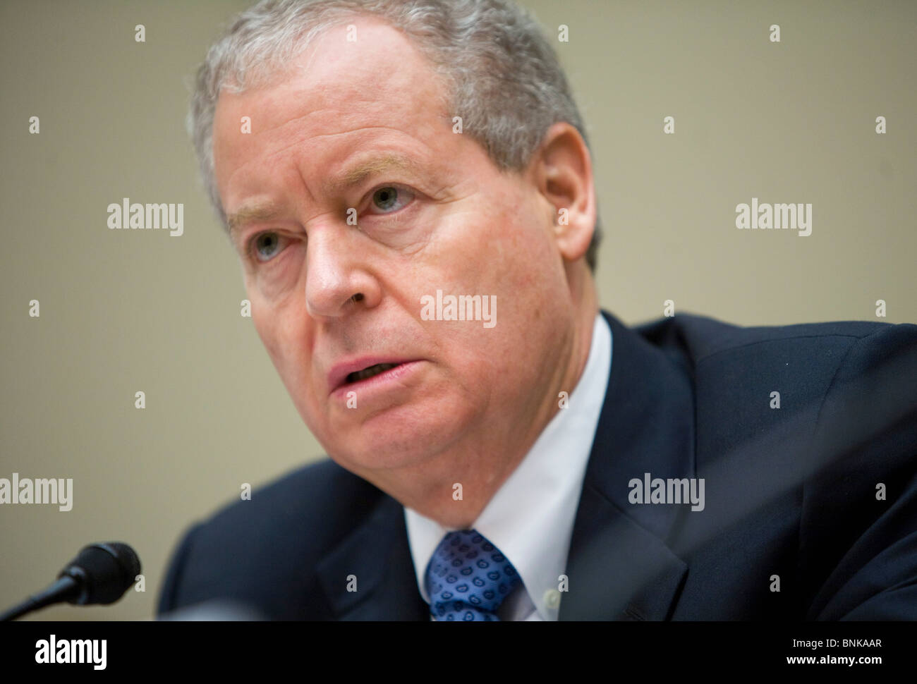 James Mulva, président-directeur général de ConocoPhillips. Banque D'Images