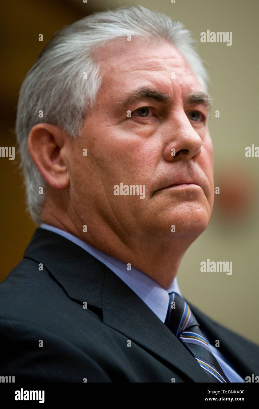 Rex Tillerson, président et chef de la direction d'ExxonMobil. Banque D'Images