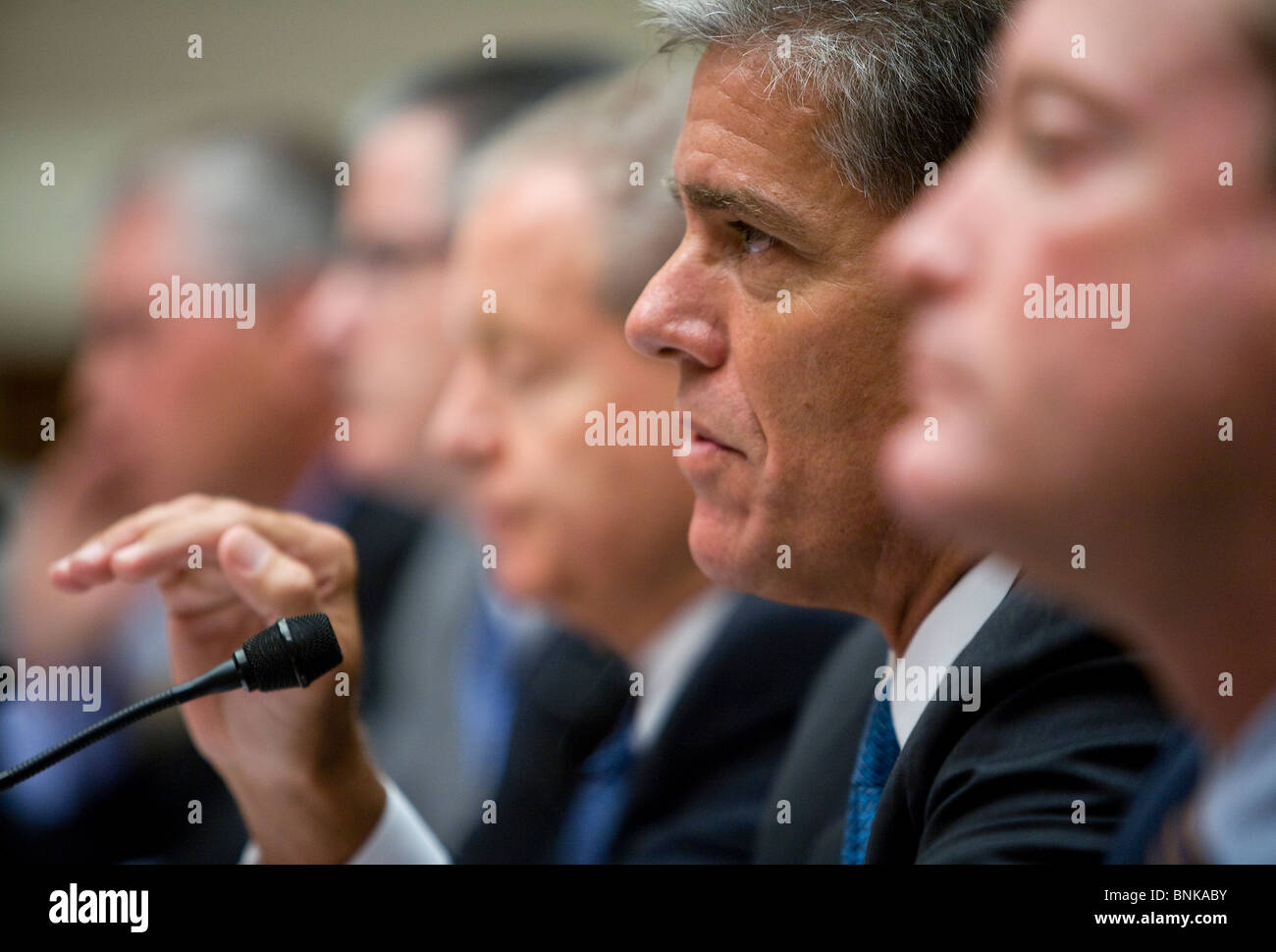 Marvin Odum, président de la société pétrolière Shell. Banque D'Images