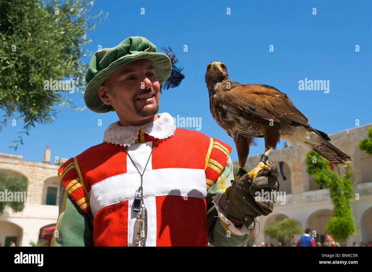 Malte La Valette en Guardia In-Guardia Chevalier de Malte fort Saint Elmo défilés Défilé uniformes uniforme historique histoire Banque D'Images