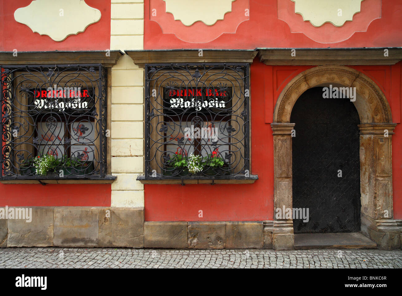 Vieux Marché de Wroclaw facadee colorés de l'immeuble historique Banque D'Images