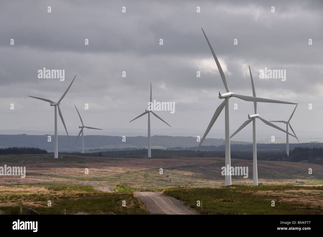 Éoliennes, Whitelee wind farm, près de Glasgow, Écosse Banque D'Images