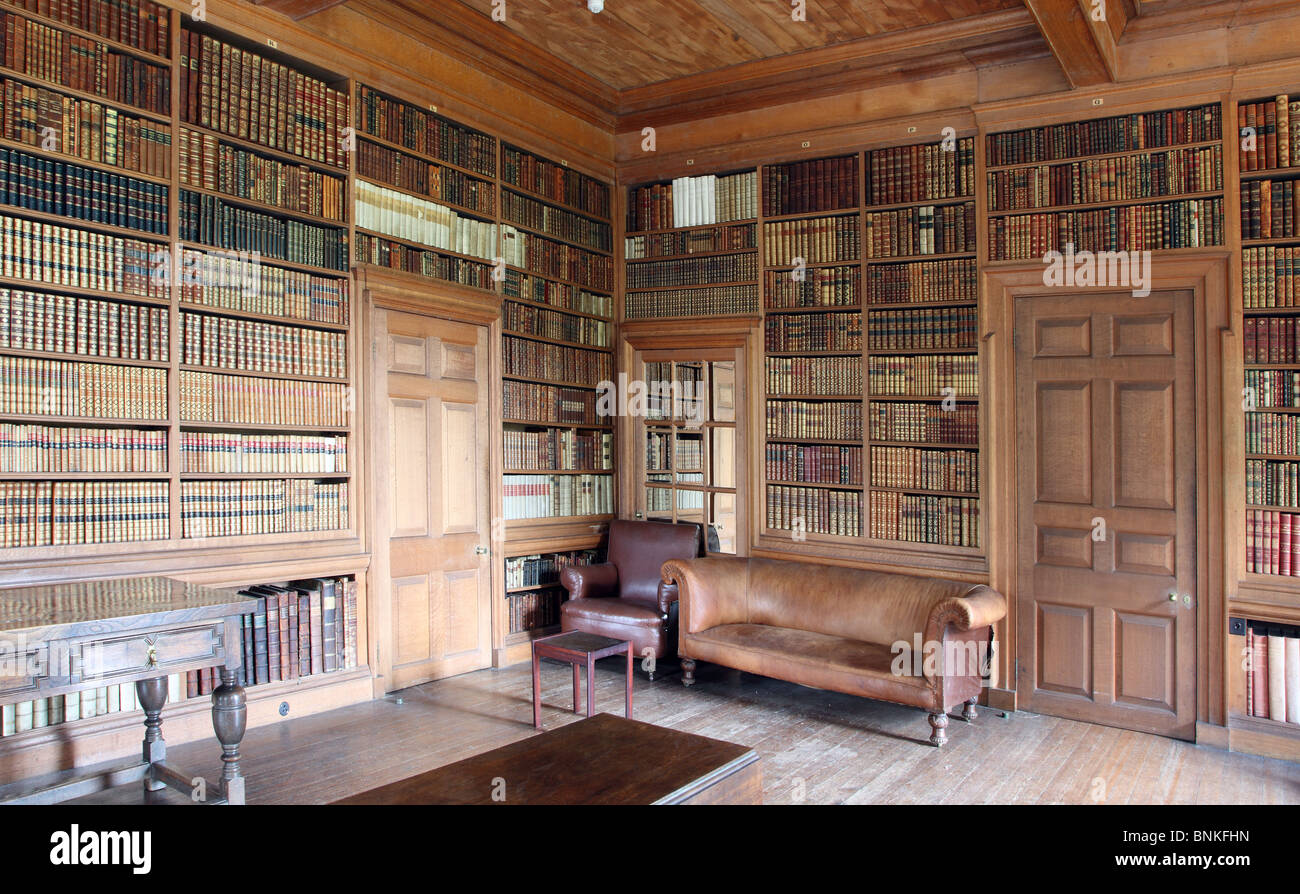 Bibliothèque du château de Howth Banque D'Images